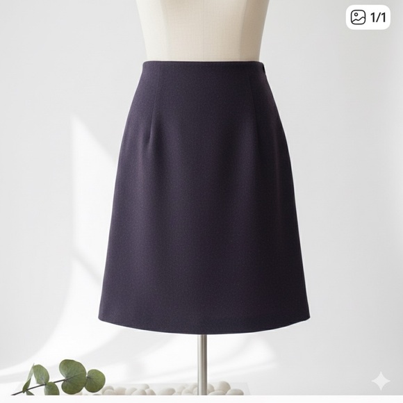 Vintage Parallel MIDI Purple Skirt Size 6 - Picture 1 of 2